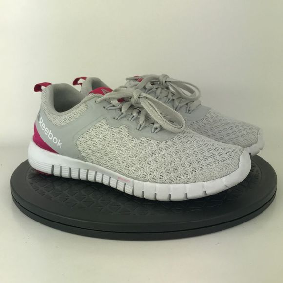 Reebok Zrated Gray/Pink Athletic Running Shoes BS7523 Women's Size 6.5 - Picture 3 of 12